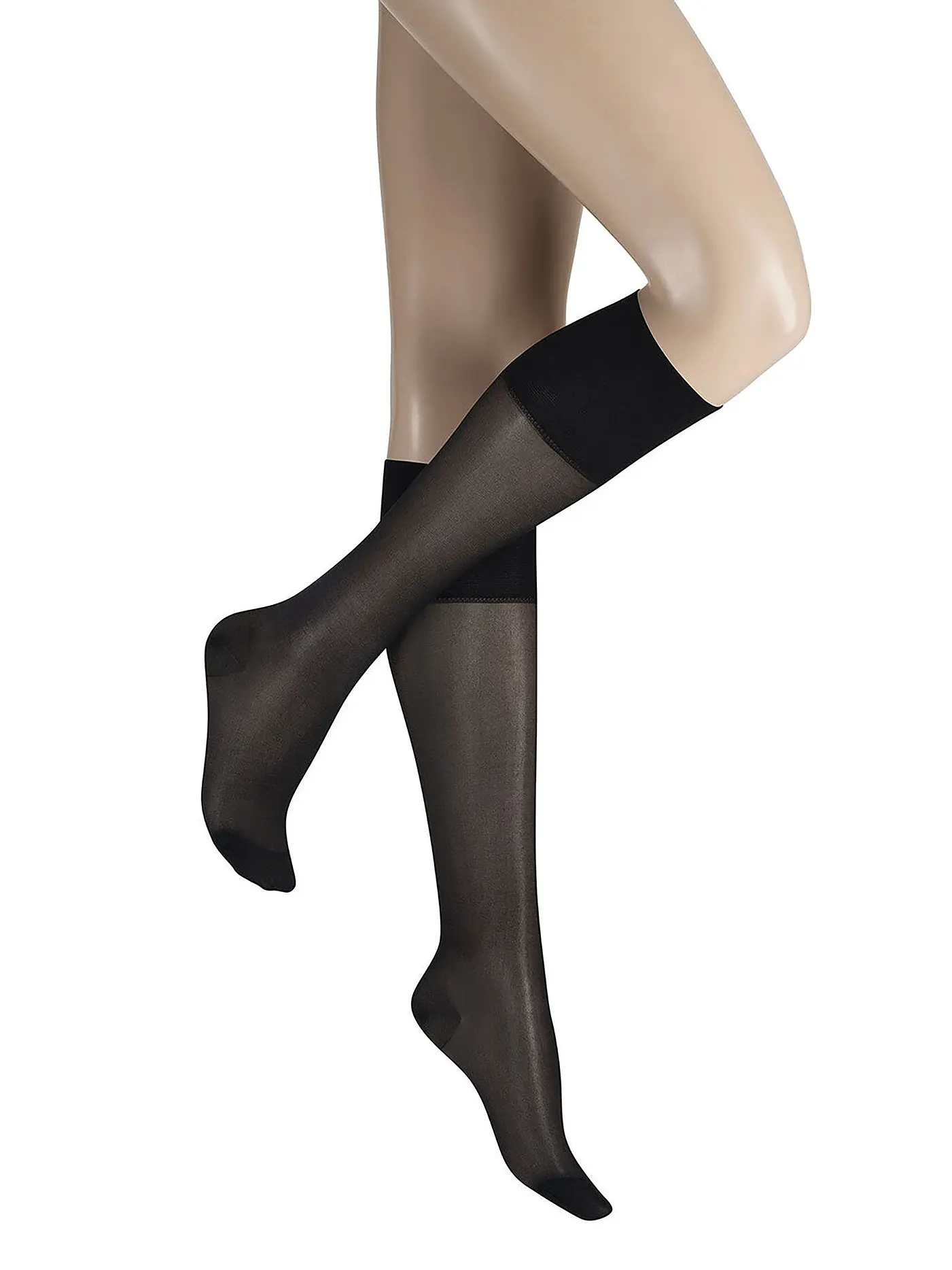 KUNERT | Stützkniestrümpfe "Super Control 40" (Cashmere) | schwarz